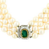 PEARL-EMERALD-DIAMOND-NECKLACE - фото 3