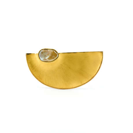 Perlmutt-Gold-BroscheMOTHER-OF-PEARL-GOLD-BROOCH - photo 1