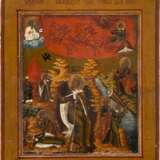 AN ICON OF THE FIERY ASCENSION OF ELIJAH THE PROPHET - photo 1