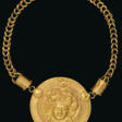 AN EGYPTIAN GOLD NECKLACE WITH MEDALLION OF MEDUSA - Now at the auction