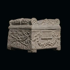 A ROMAN MARBLE CINERARY URN