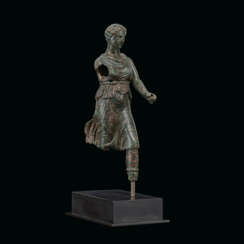 A GREEK BRONZE ARTEMIS