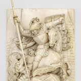 Museale Reliefschnitzerei Hl. Georg im Kampf mit dem Drachen - фото 1