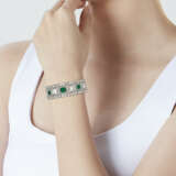 DREICER & CO. ART DECO EMERALD AND DIAMOND BRACELET - Foto 2