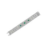 DREICER & CO. ART DECO EMERALD AND DIAMOND BRACELET - photo 3