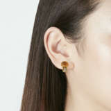 NO RESERVE | BULGARI CITRINE AND DIAMOND EARCLIPS - фото 2