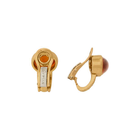 NO RESERVE | BULGARI CITRINE AND DIAMOND EARCLIPS - фото 3