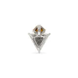 COLOURED DIAMOND AND DIAMOND PENDANT - photo 3