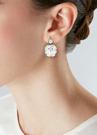 LATE 19TH CENTURY DIAMOND EARRINGS - Foto 2