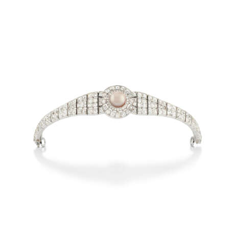 BELLE ÉPOQUE PEARL AND DIAMOND BRACELET / TIARA - фото 3