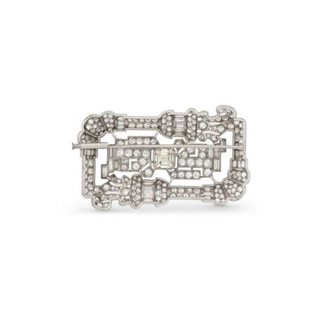 NO RESERVE | ART DECO DIAMOND BROOCH - Foto 3