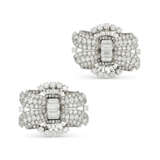 BULGARI PAIR OF MID-20TH CENTURY DIAMOND CLIP-BROOCHES - photo 1