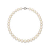 CULTURED PEARL AND DIAMOND NECKLACE - photo 1