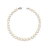 CULTURED PEARL AND DIAMOND NECKLACE - photo 3