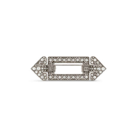 CARTIER ART DECO DIAMOND BROOCH - photo 3