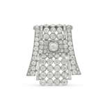 BOUCHERON ART DECO DIAMOND BROOCH - photo 1