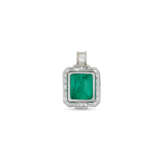 EMERALD AND DIAMOND PENDANT - photo 3