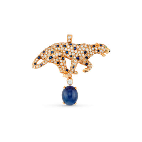 CARTIER MULTI-GEM 'PANTHÈRE' PENDANT / BROOCH - photo 1