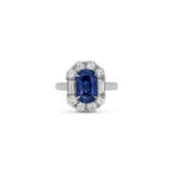 SAPPHIRE AND DIAMOND RING - photo 1