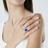 SAPPHIRE AND DIAMOND RING - photo 2