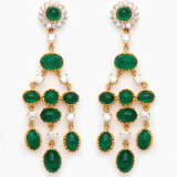 Paar Smaragd-Chandeliers - Foto 1