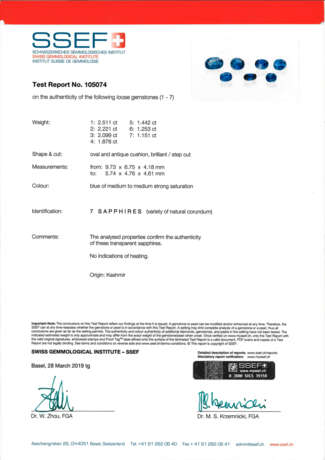 GROUP OF UNMOUNTED SAPPHIRES - фото 2