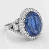 Spektakulärer Juwelenring mit einem royalblauen Burmasaphir - Foto 3