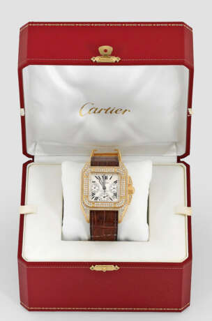 Herrenarmbanduhr mit Diamantbesatz von Cartier - Foto 1