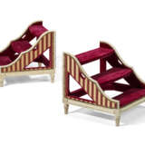 A PAIR OF LOUIS XVI WHITE-PAINTED BEDSTEPS - photo 1