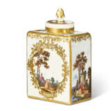 A MEISSEN PORCELAIN TEA CADDY AND COVER - Foto 4