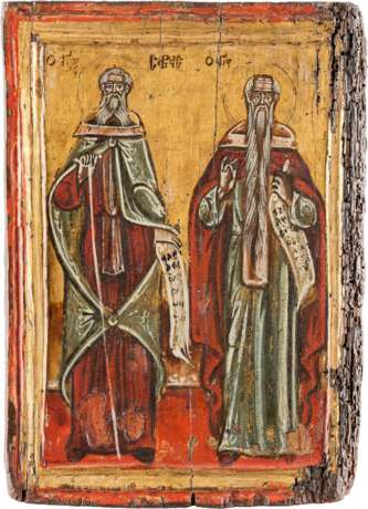A SMALL ICON SHOWING STS. SAVVAS AND HARALAMBIOS - photo 1