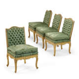 A SET OF FOUR EARLY LOUIS XV GILTWOOD CHAISES - photo 1