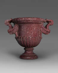 AN ITALIAN PORPHYRY VASE