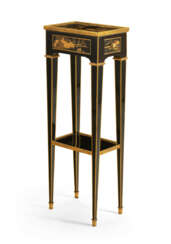 A LOUIS XVI ORMOLU-MOUNTED JAPANESE LACQUER AND EBONIZED OCCASIONAL TABLE