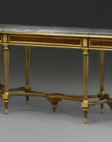 A LATE LOUIS XVI ORMOLU-MOUNTED MAHOGANY CONSOLE