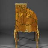 A GERMAN ORMOLU-MOUNTED SYCAMORE, AMARANTH AND MARQUETRY CYLINDER BUREAU - photo 7