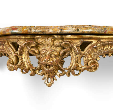 A PAIR OF FRENCH GILTWOOD CONSOLE TABLES - photo 2