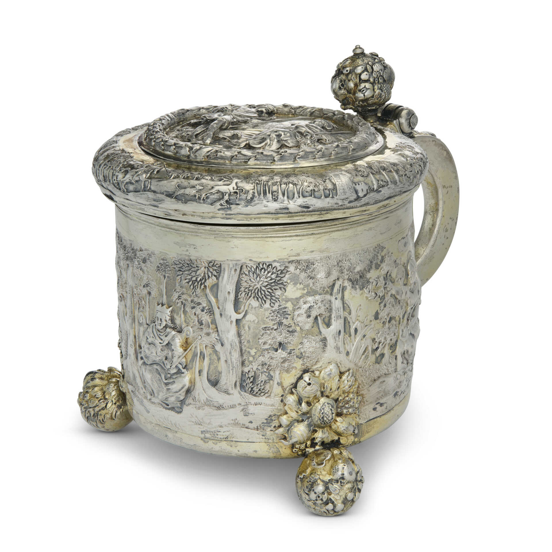 A BALTIC PARCEL-GILT SILVER TANKARD