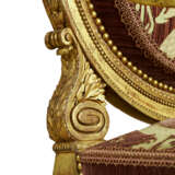 A PAIR OF LOUIS XVI GILTWOOD FAUTEUILS - фото 6