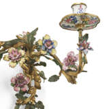 A NEAR PAIR OF AUSTRIAN ORMOLU AND ENAMEL TWO-BRANCH WALL-LIGHTS - photo 3