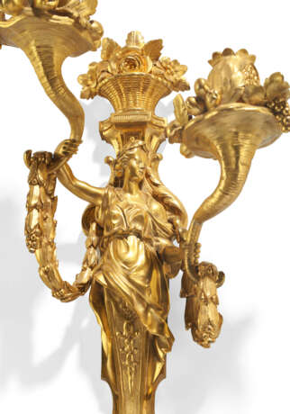 A PAIR OF LATE LOUIS XV ORMOLU TWO-BRANCH WALL-LIGHTS - photo 2