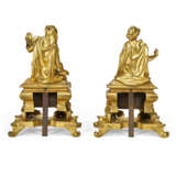 A PAIR OF REGENCE ORMOLU CHENETS - photo 4