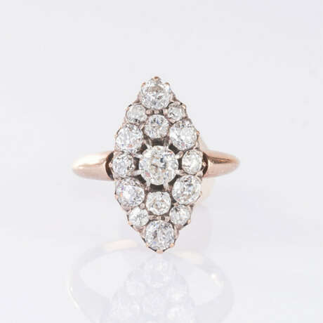 Jugendstil Diamant-Ring. - Foto 1