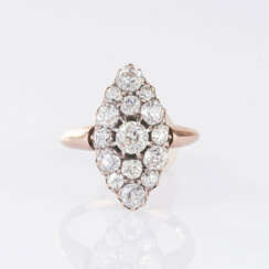 Jugendstil Diamant-Ring.