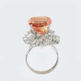 Äußerst seltener, hochkarätiger und natürlicher Padparadscha Saphir-Ring. - photo 3