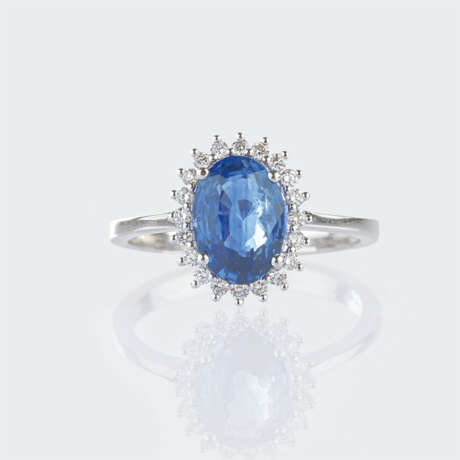 Saphir-Diamant Ring. - photo 1