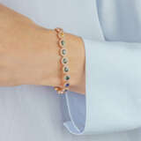 Rainbow Armband mit mehrfarbigen Saphiren und Brillant-Besatz. - Foto 4