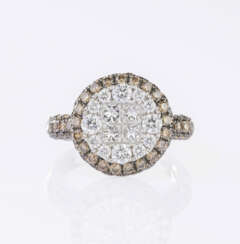 Bicolour-Diamant Ring.