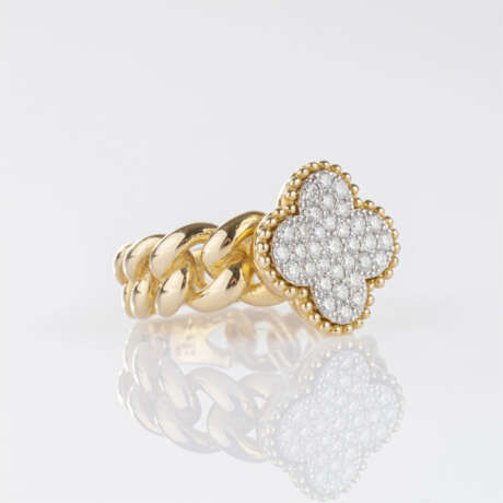 Brillant-Ring 'Kleeblatt'. - photo 2