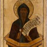A RARE AND MONUMENTAL ICON SHOWING ST. SIMEON THE STYLITE - Foto 1